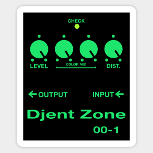 Guitar Pedal DJENT ZONE Heavy Metal!!! Green Sticker